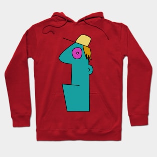 Cartoon abstract face Hoodie